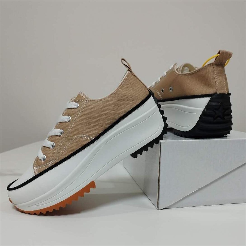 Canvas women's shoes thicksoled high heels elevator shoes fashion