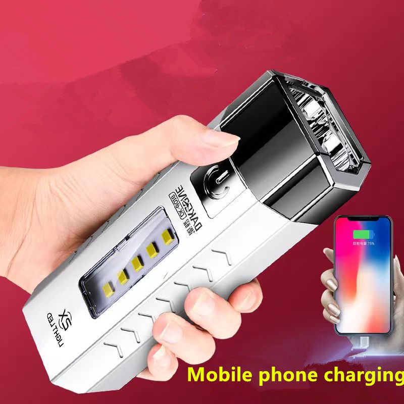 LED 2in1 Rechargeable Emergency Light + Power Bank Rechargeable