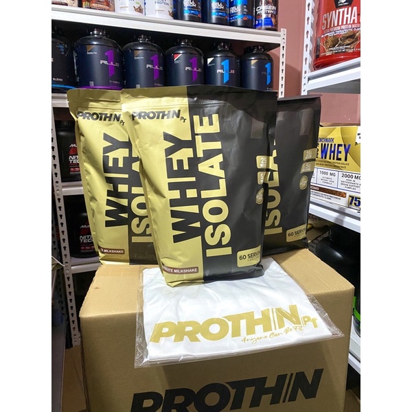 Prothin isolate Whey Isolate 60 Servings with Free Prothin Muscle Tee ...