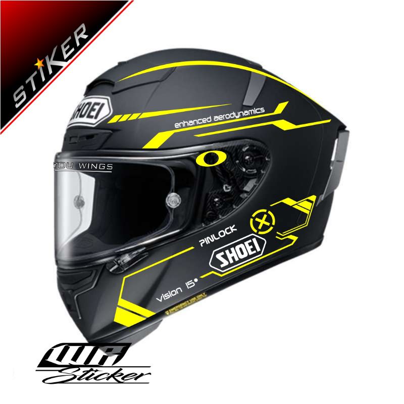 Simple design full face helmet cutting sticker | Shopee Philippines