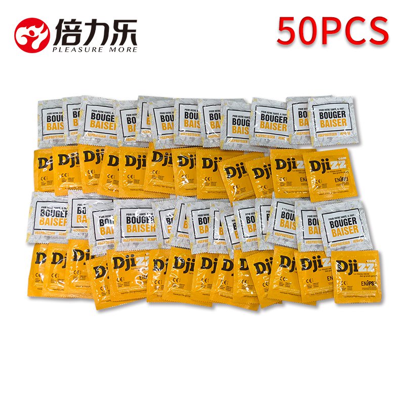 50pcs Ultra Thin Condoms Natural Latex Lubricated Condom Large Oil