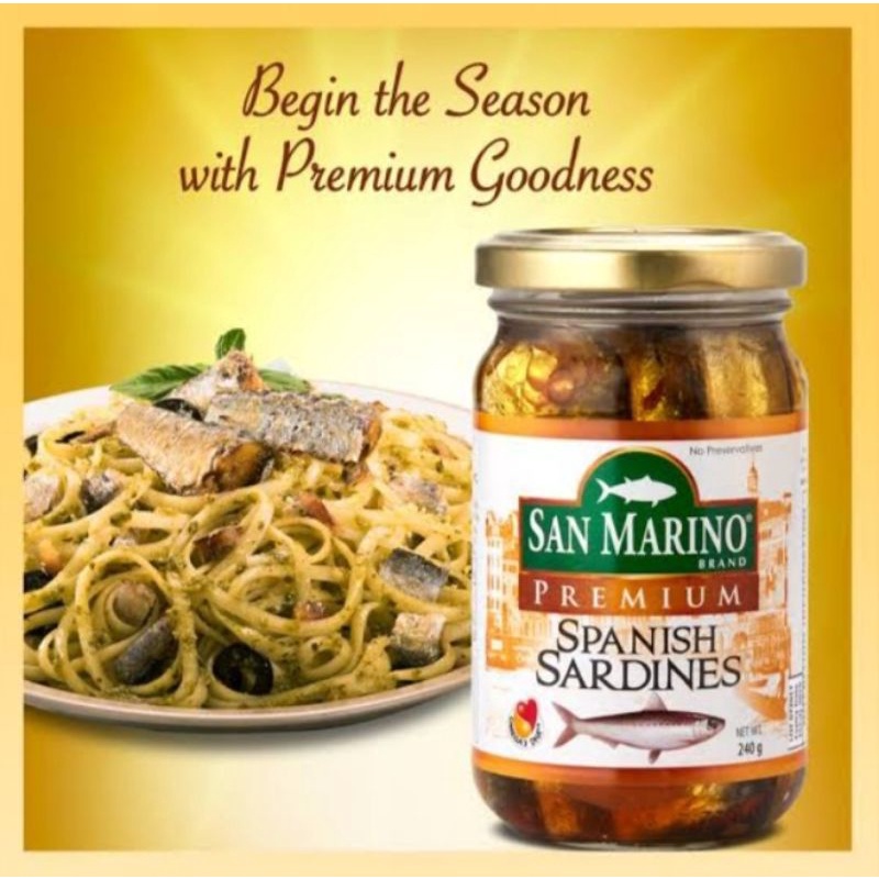 (COD) SAN MARINO PREMIUM SPANISH SARDINES 240g Shopee Philippines