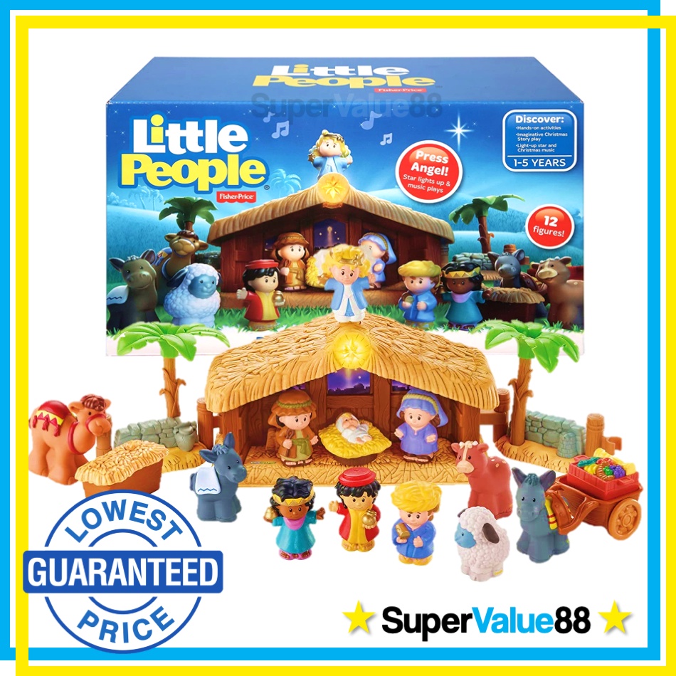 Fisher price nativity set hot sale deluxe