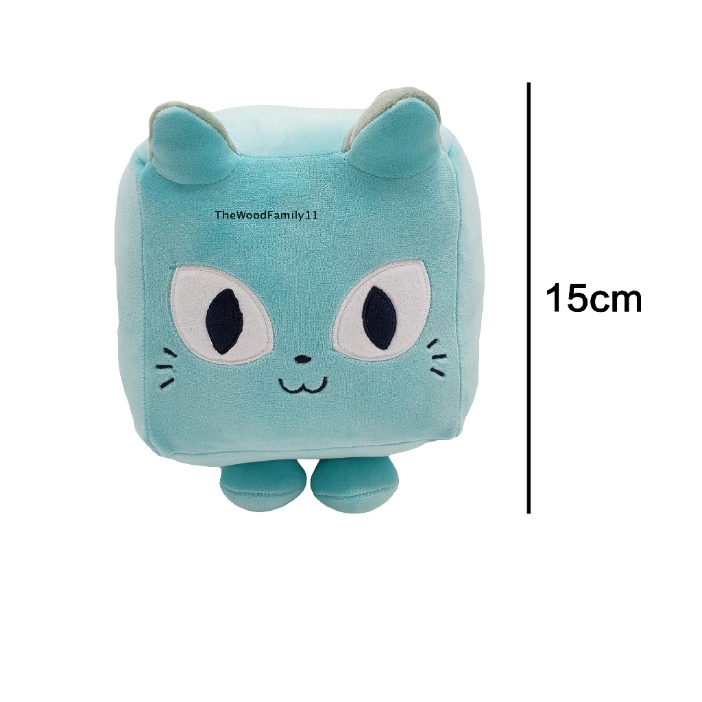 TheWood Big Games Cat Plush With Code Pet Simulator X Square Cat Plush