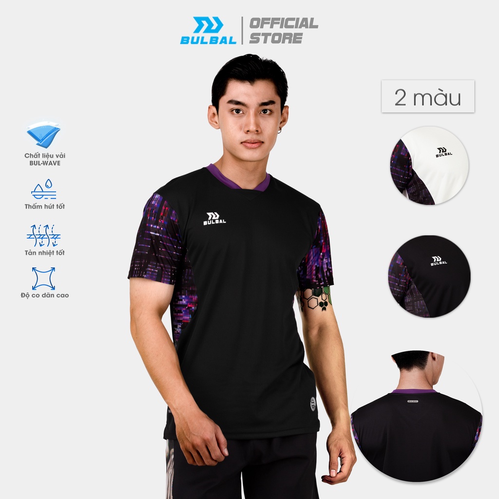 Bulbal Glitch BAT1009 Men's and Women's Badminton Shirt, Cool Bul-Wave ...