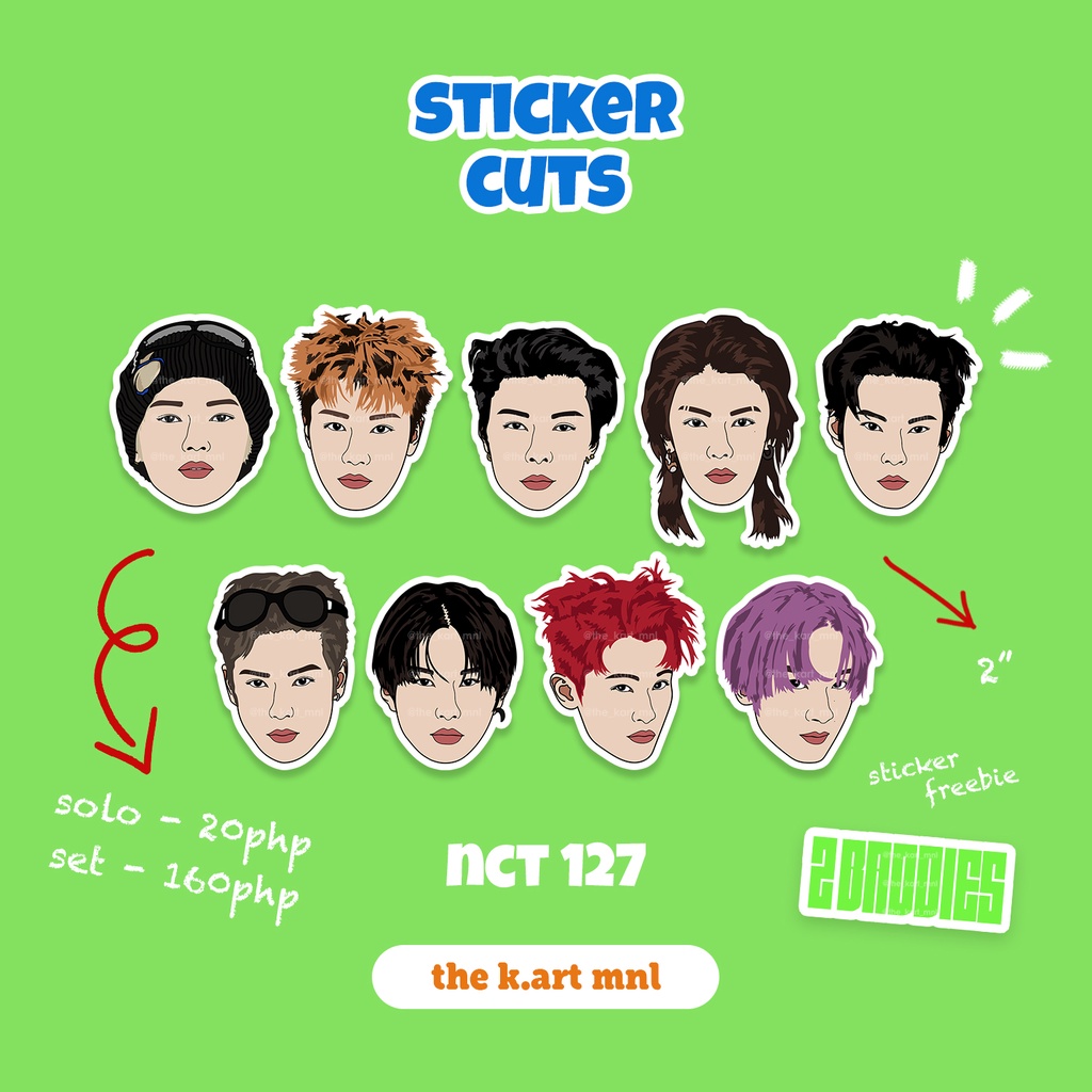 NCT 127 2 BADDIES Ver. - STICKER CUT SOLO | Shopee Philippines