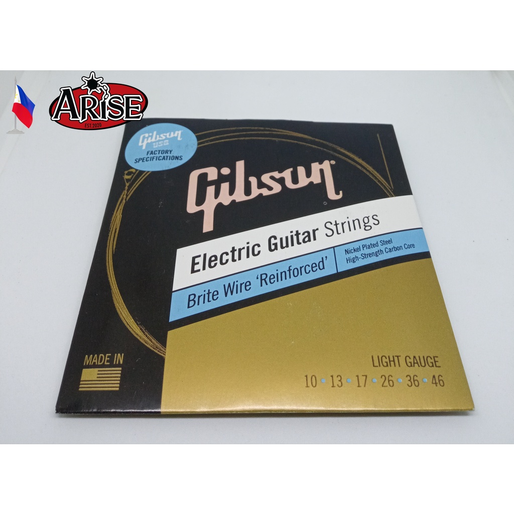 Gibson Brite Wire Reinforced Nickel Plated Steel Wounds Electric Guitar