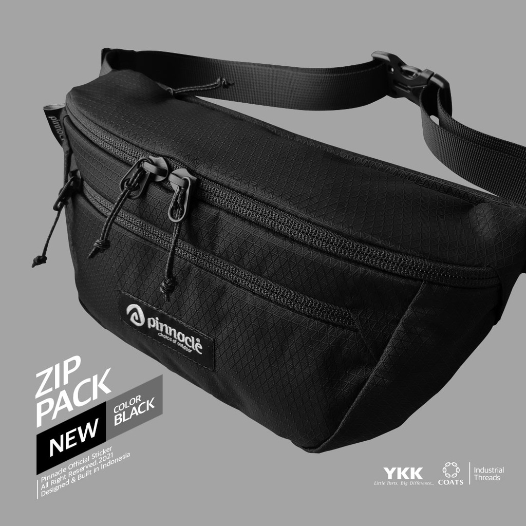 Pinnacle Zip Pack - Black | Shopee Philippines