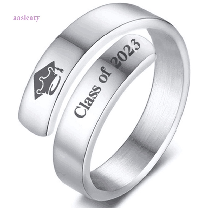 2022 Graduation Ring Class Of 2022 Stainless Steel Finger Ring For 