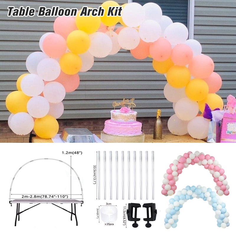 Adjustable Table Balloon Arch Stand Kit for DIY Party Wedding Birthday ...