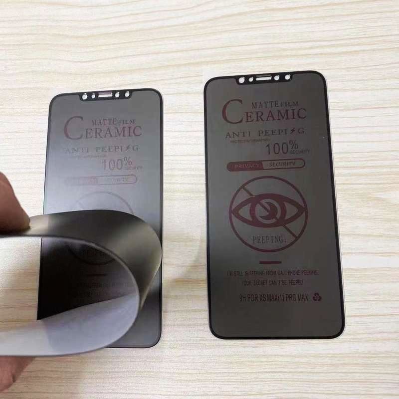 Privacy Ceramic Tempered IP 6G/6P/7G/7P/IPX/XR/IP11/11PRO MAX/12/13 ...