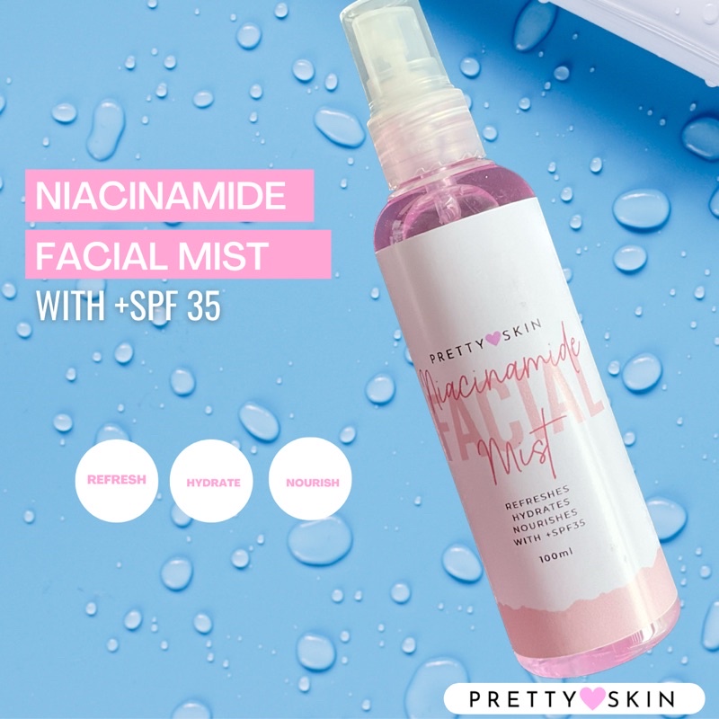 NIACINAMIDE FACIAL MIST with SPF 35 by PRETTYSKIN Shopee Philippines