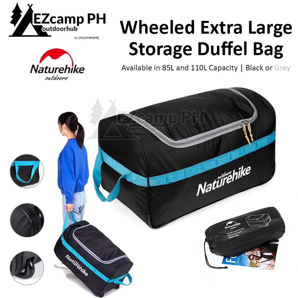 Naturehike Wheeled Large Storage Duffel Bag for Camping Travel Portable ...