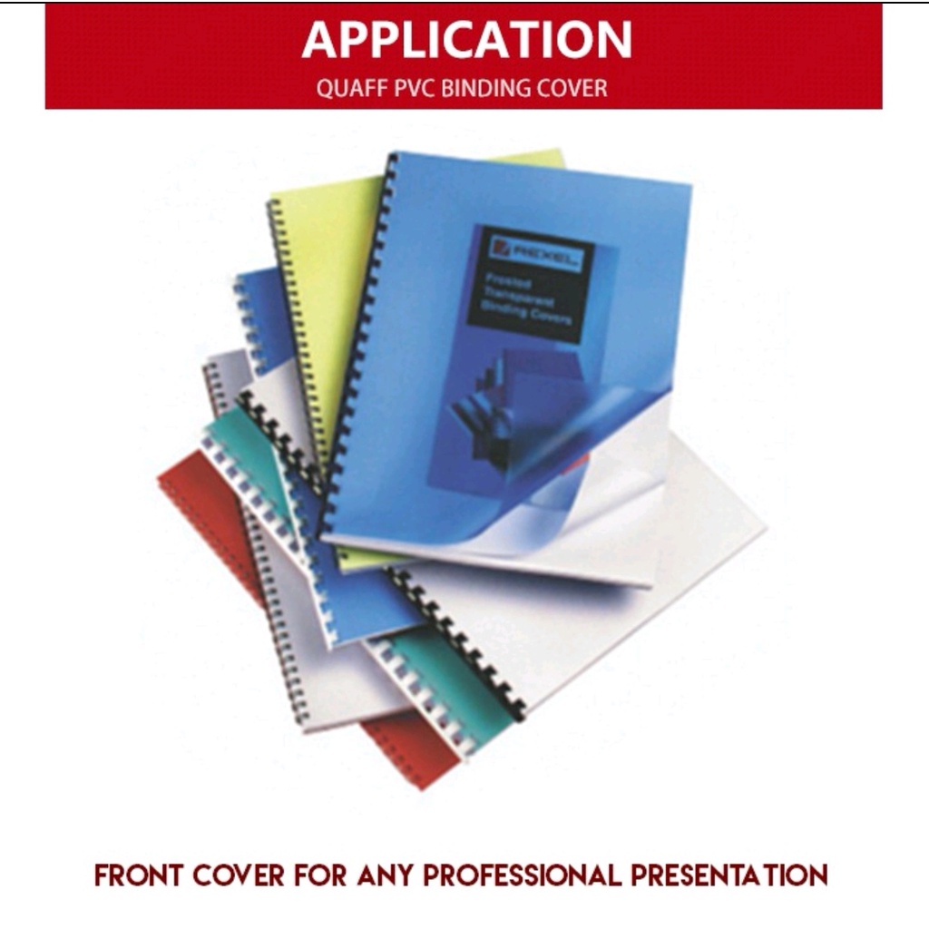 PVC Binding Cover 200micron short / a4 / long (100/pck) || PP Frosted ...