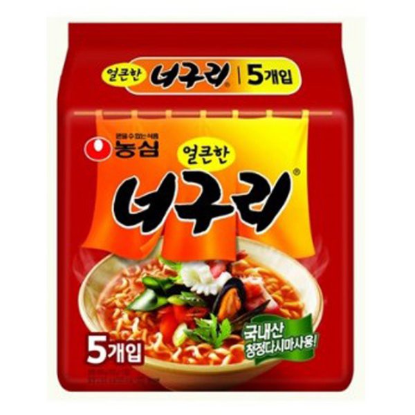 Nongshim Neoguri Spicy Ramen 120g 1pack 5pcs Neoguri Spicy Seafood