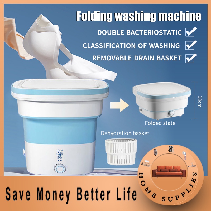 12L Portable Foldable Mini Washing Machine Automatic Shopee Philippines