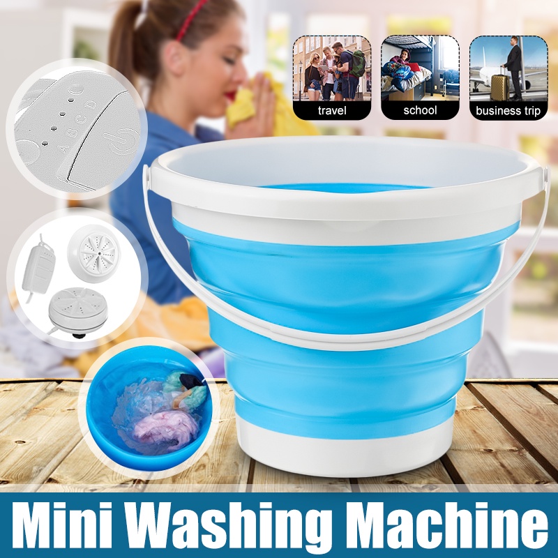 Mini Automatic Portable Folding Laundry Tub Basin Clothes Washing