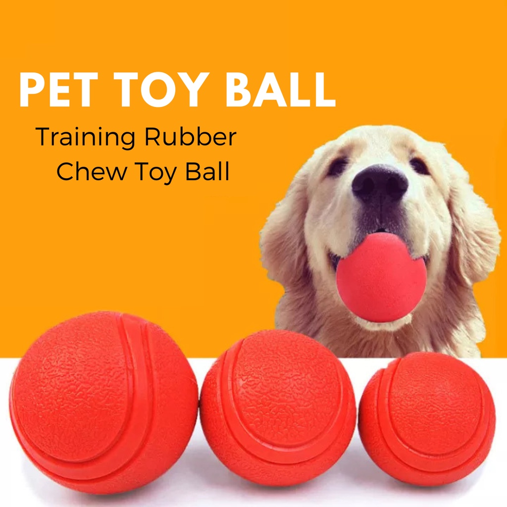 7pcs Dog Bouncing Fetch Indestructible Rubber Ball | Shopee Philippines