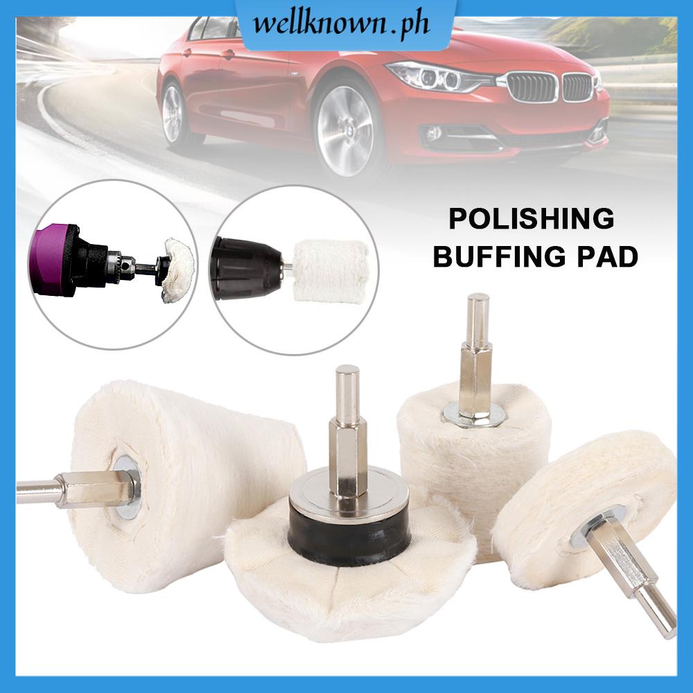 4pcs Polishing Buffing Pads Mop Wheel Drill Kit For Car Polisher