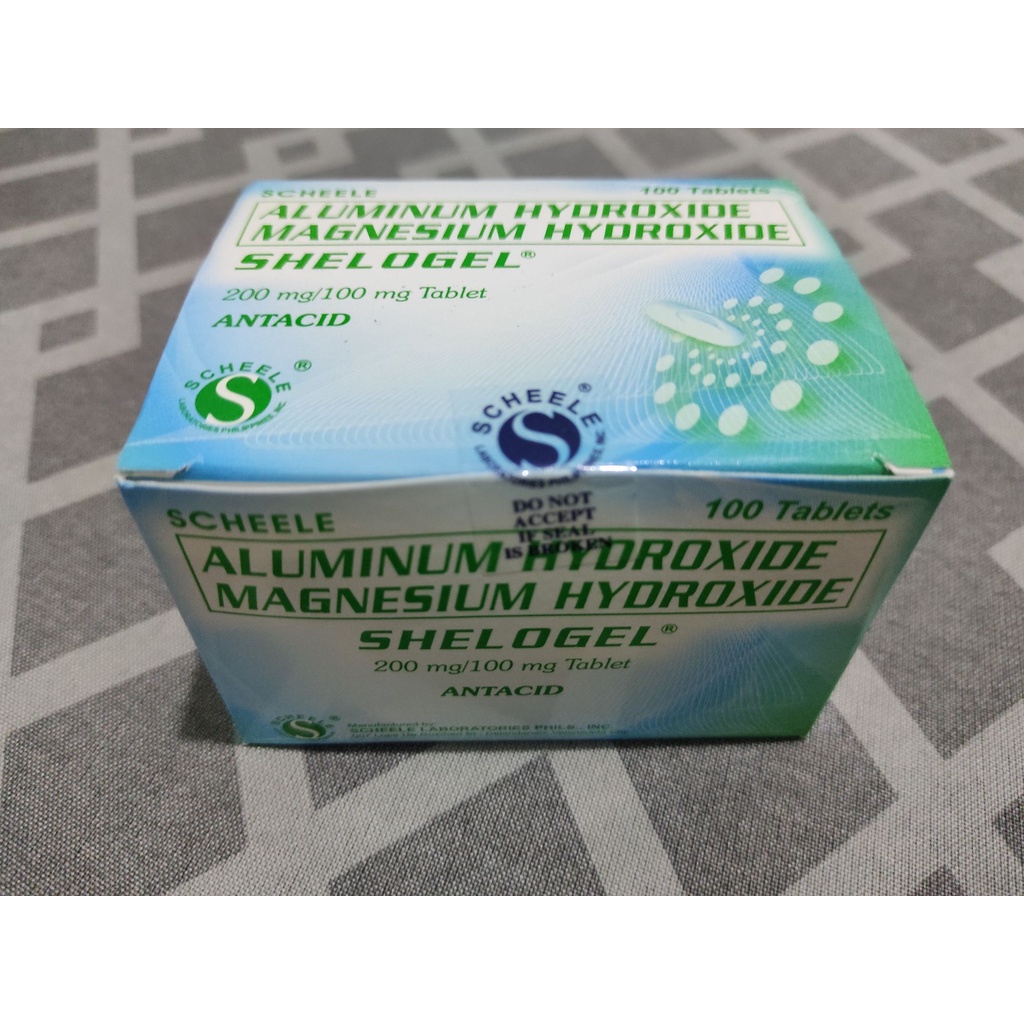 ALUMINUM HYDROXIDE/MAGNESIUM HYDROXIDE 200mg/200mg 1 box (100 tablets