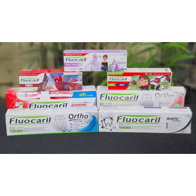 Fluocaril Pyodontyl Parodontax Sensodyne Toothpaste Original white