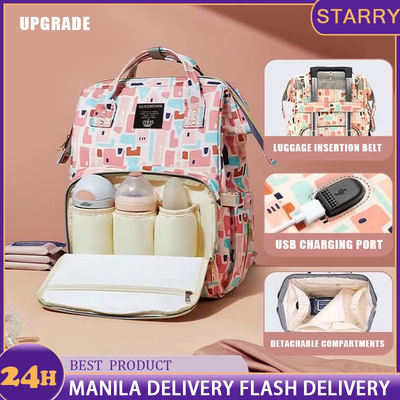 COD Diaper Bag Backpack Baby Nappy Bag Mommy Maternity Nappy Diaper Bag