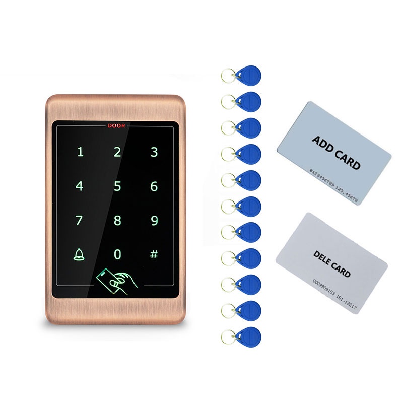 Metal standalone access control system Touch screen IP67 waterproof ...