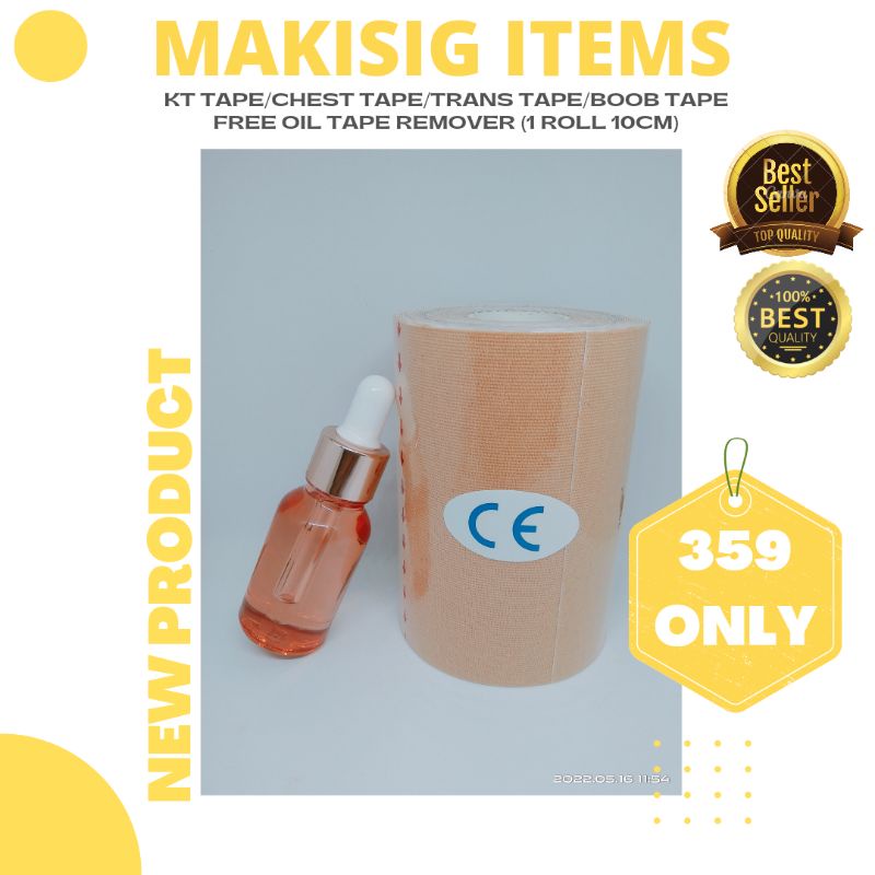 KT TAPE / CHEST TAPE / BOOB TAPE FOR LESBIAN AND WOMEN FREE OIL TAPE