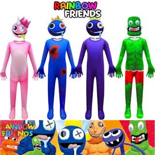 Kids Rainbow Friends Roblox Halloween Costume Jumpsuit Mask Party Facny  Dress Up