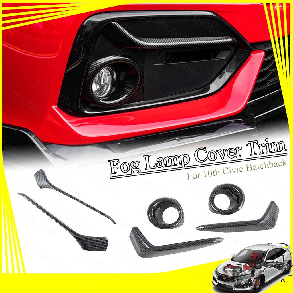 Fog Light Overlays For 10thGen Honda Civic Hatchback (2017