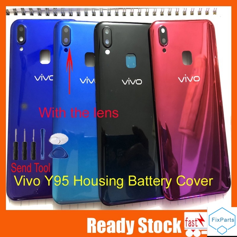 Back Cover For VIVO Y93 Y95 Y91 Y91C Y93C 3D Glass Battery Cover Y93