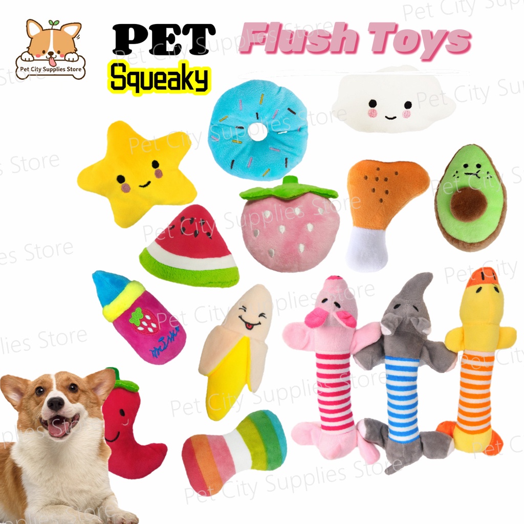 Pet City Pet Squeaky Plush Toys Bite Resistant Toy Washable