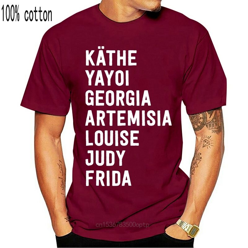 Men TShirt Famous Artists Feminist Art History female artists famous