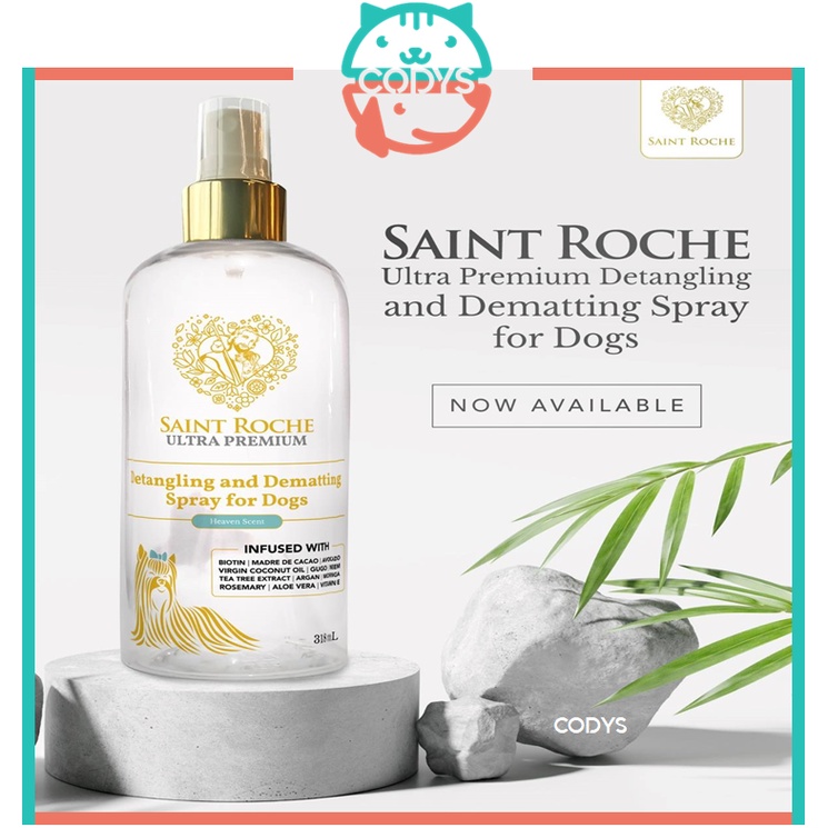 SAINT ROCHE Ultra Premium Detangling and Dematting Spray for Dogs in ...