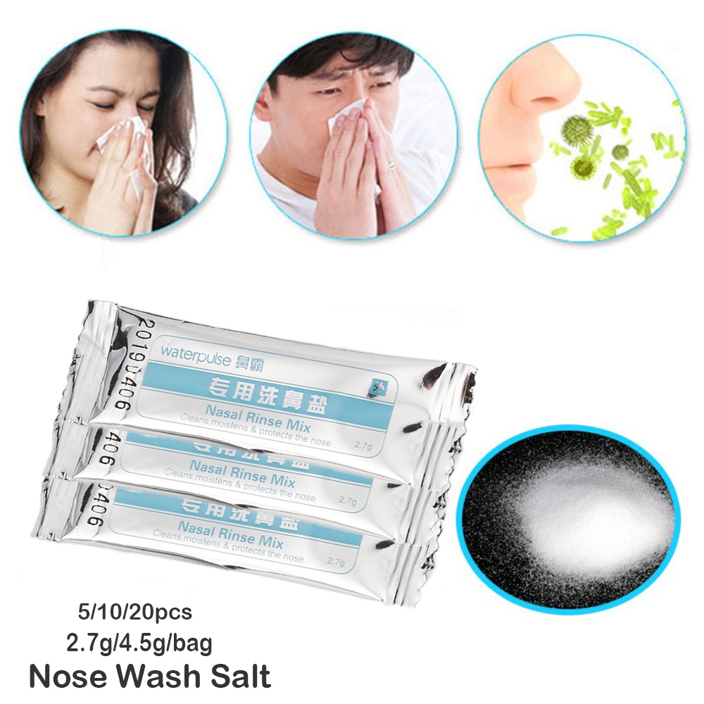 Adults Nose Wash Salt Rinse Saline Flush the Nasal Cavity Allergic ...