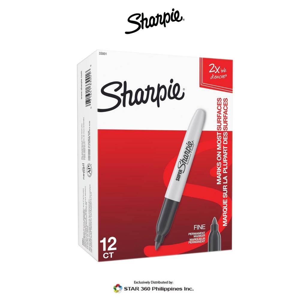 Super Sharpie Fine Point Marker (Box of 12CT) | Shopee Philippines