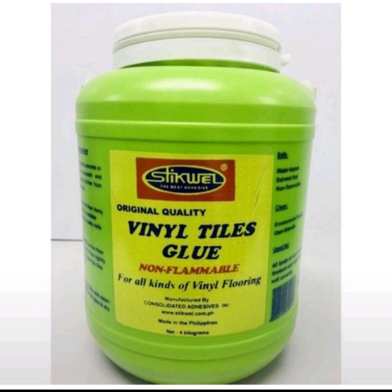 Stikwel Vinyl Tile Glue 1liter and 1gallon Shopee Philippines