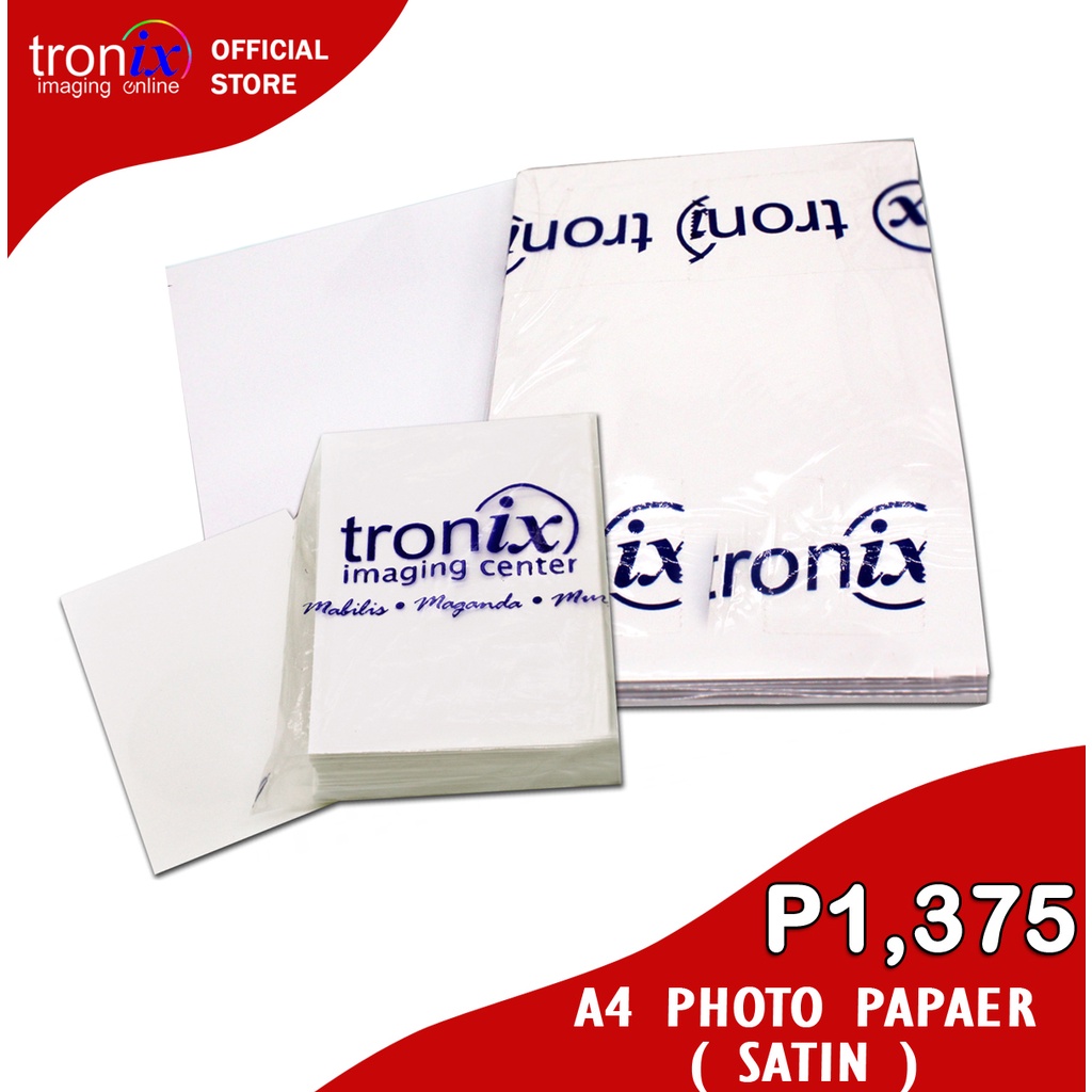 Tronix Imaging A4 Photo Paper 8.25 X 11.70 Inches Water Resistant High ...