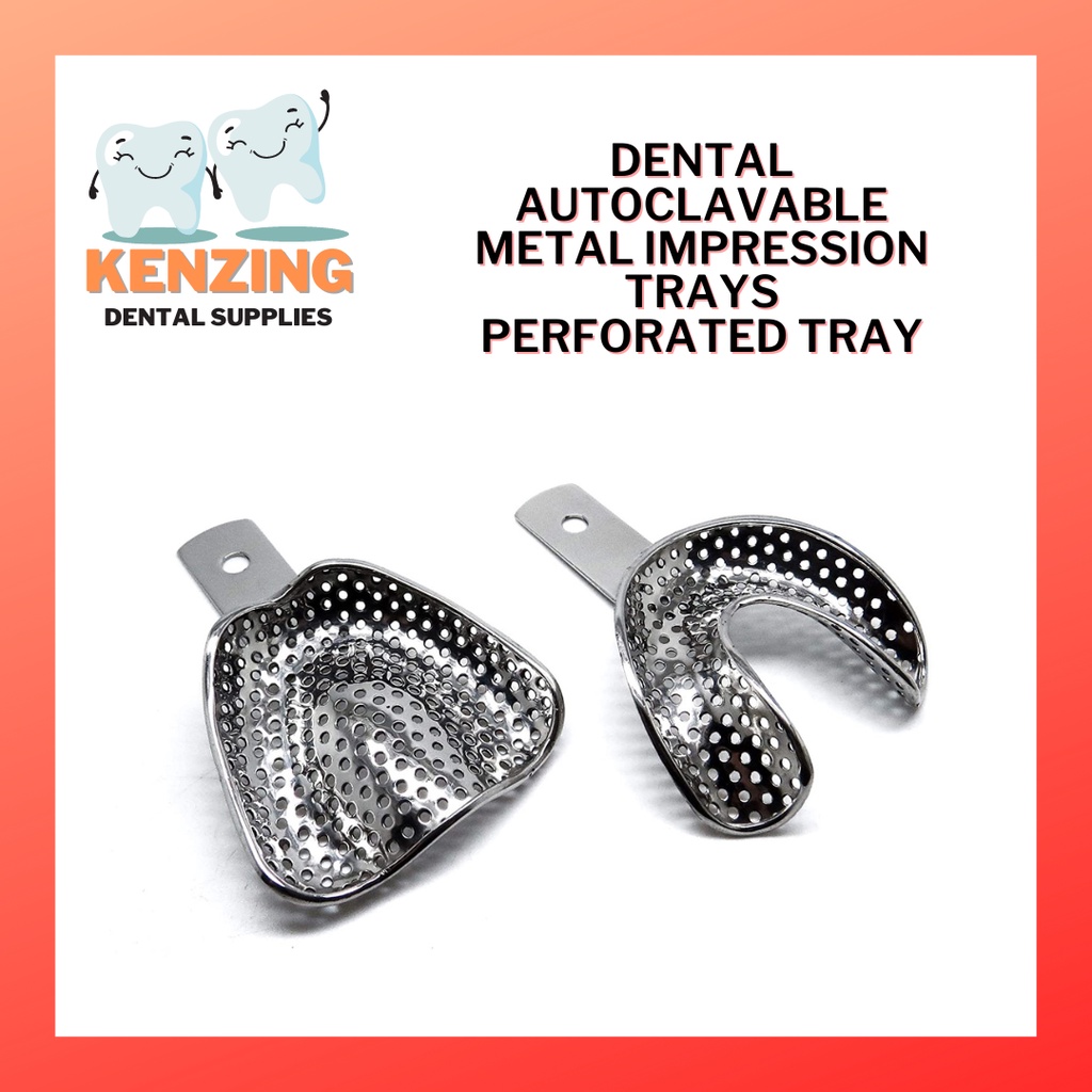 Dental Autoclavable Metal Impression Trays Perforated Tray (Upper ...