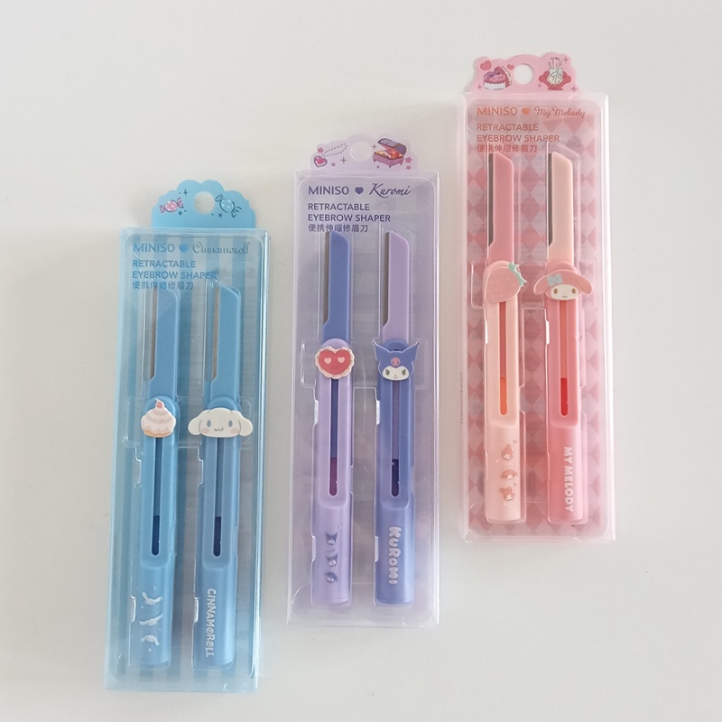 Miniso MINISO MINISO Sanrio Convenient Retractable Eyebrow Trimmer Cinnamon Dog Melody Kuromi