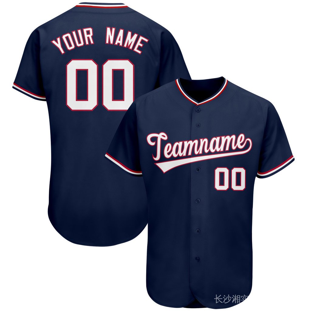 Personalized Custom Baseball Shirt Sublimation Printed Team Name Number