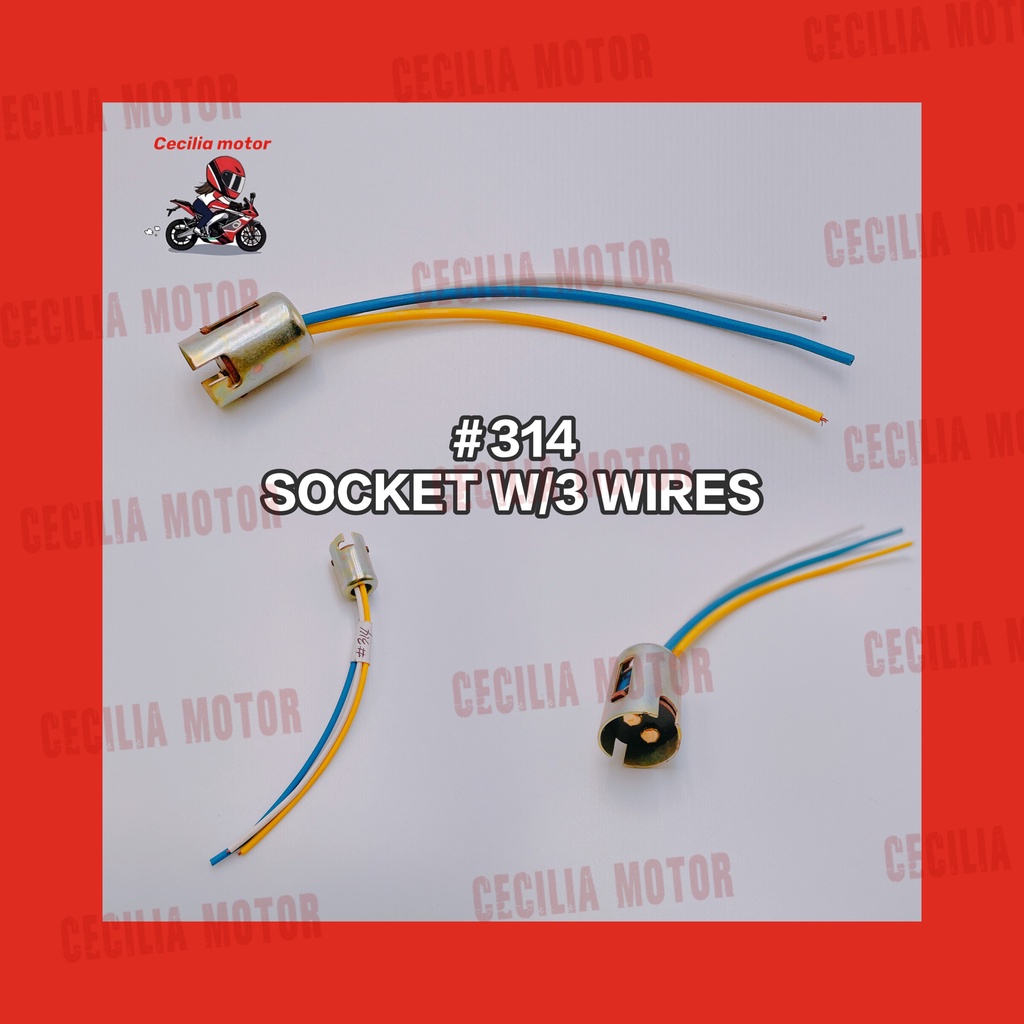 MOTORCYCLE UNIVERSAL TAIL LIGHT SOCKET W/1 W/2 W/3 UNIVERSAL Shopee