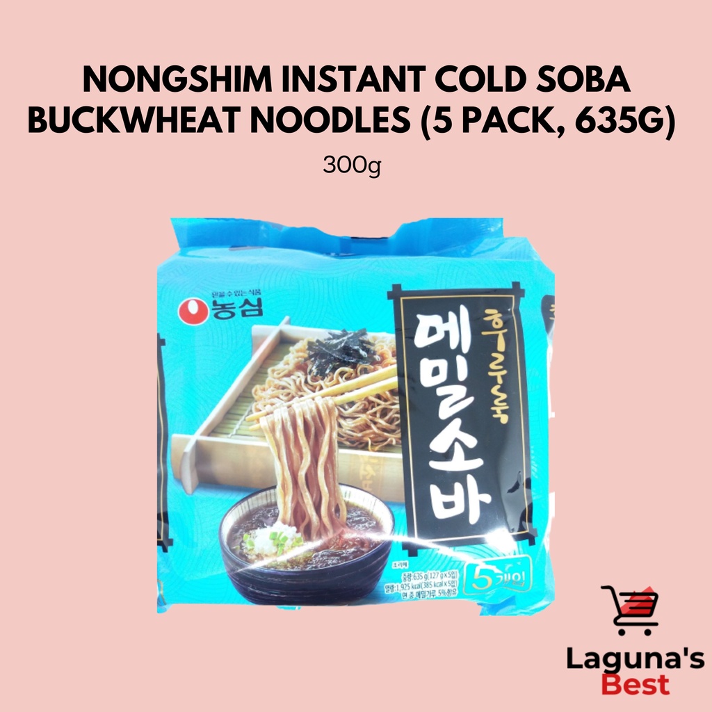 Nongshim Instant Cold Soba Buckwheat Noodles (5 Pack, 635g) Shopee
