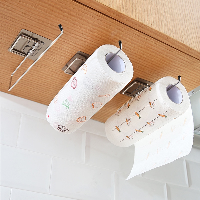 Kitchen Roll Tissue Holder Towel Holder Hanging Bathroom Toilet Paper ...