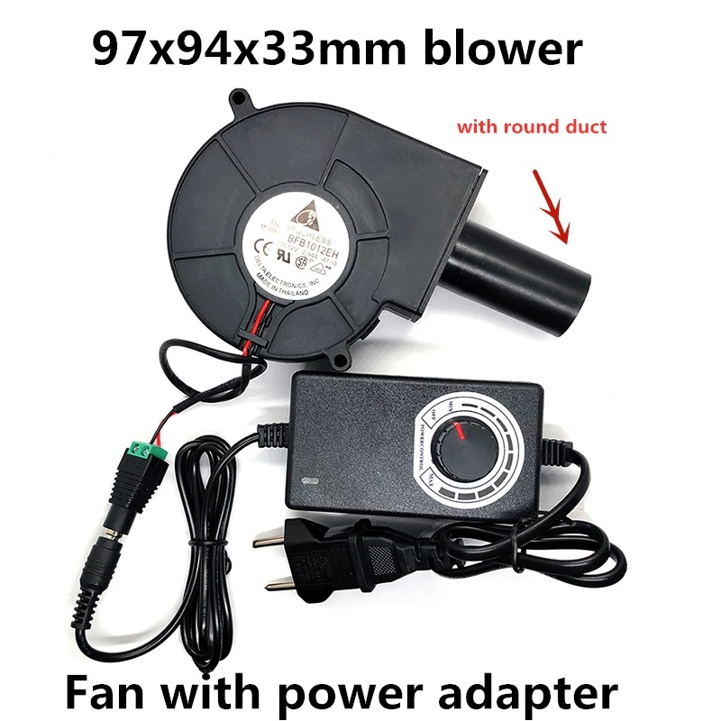 New BFB1012EH 12V 2.94A 9733 9cm small portable high-volume turbo ...