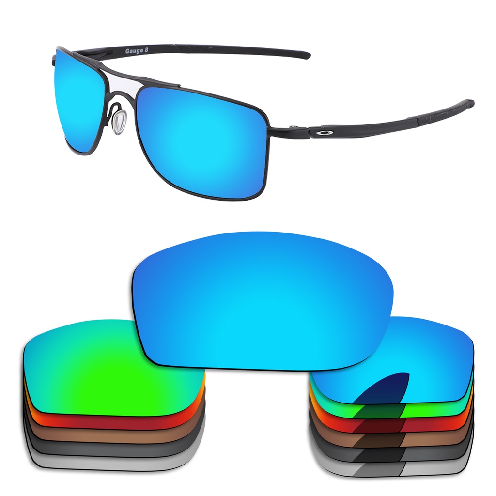 Replacement Lenses forOakley Gauge 8 M OO4124 Sunglasses Polarized