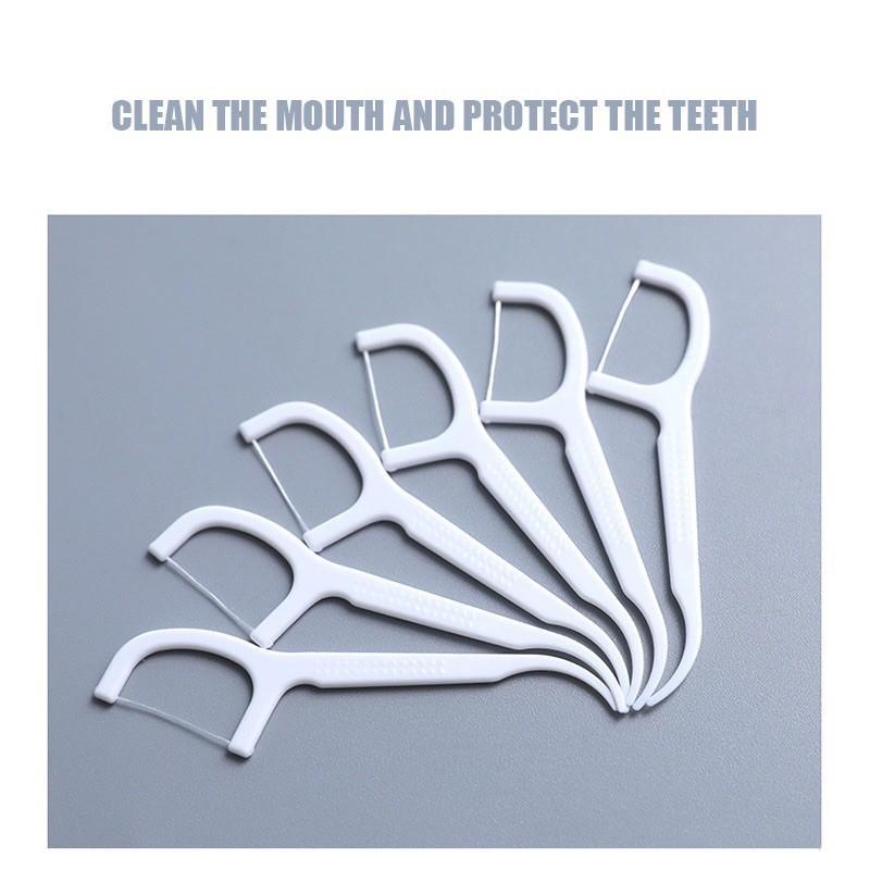 Rich 50pcs/pack Dental Floss Teeth Stick Toot hpicks Floss Pick ...