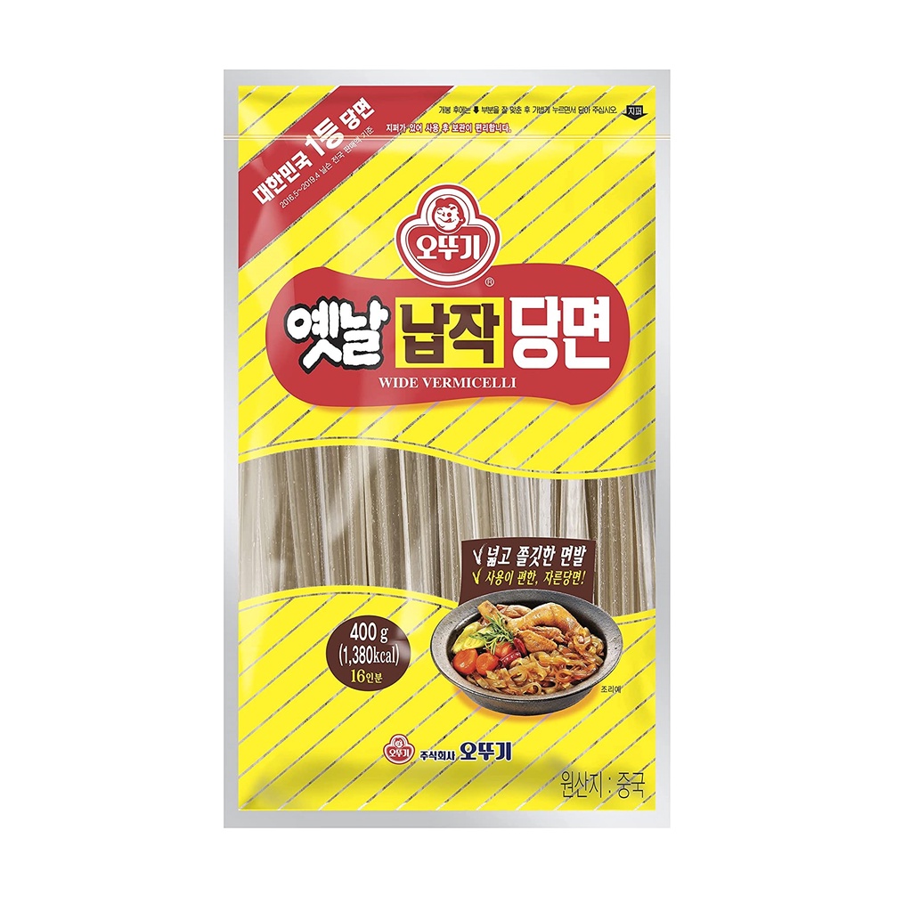Ottogi Wide Vermicelli Korean Glass Noodles 400g Product of Korea