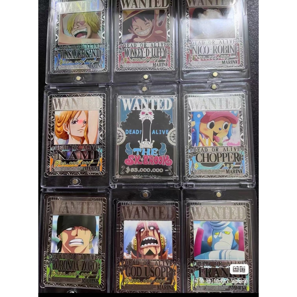 One Piece Anime Card Metal Set Of 9 Shopee Philippines
