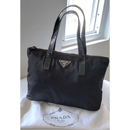 Authentic Prada Nylon Leather Strap Bag Shopee Philippines